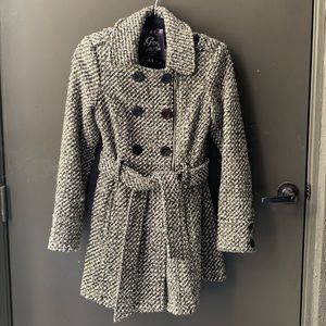 Black and White Houndstooth Coats